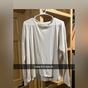 Calia Women's White Long Sleeve Top